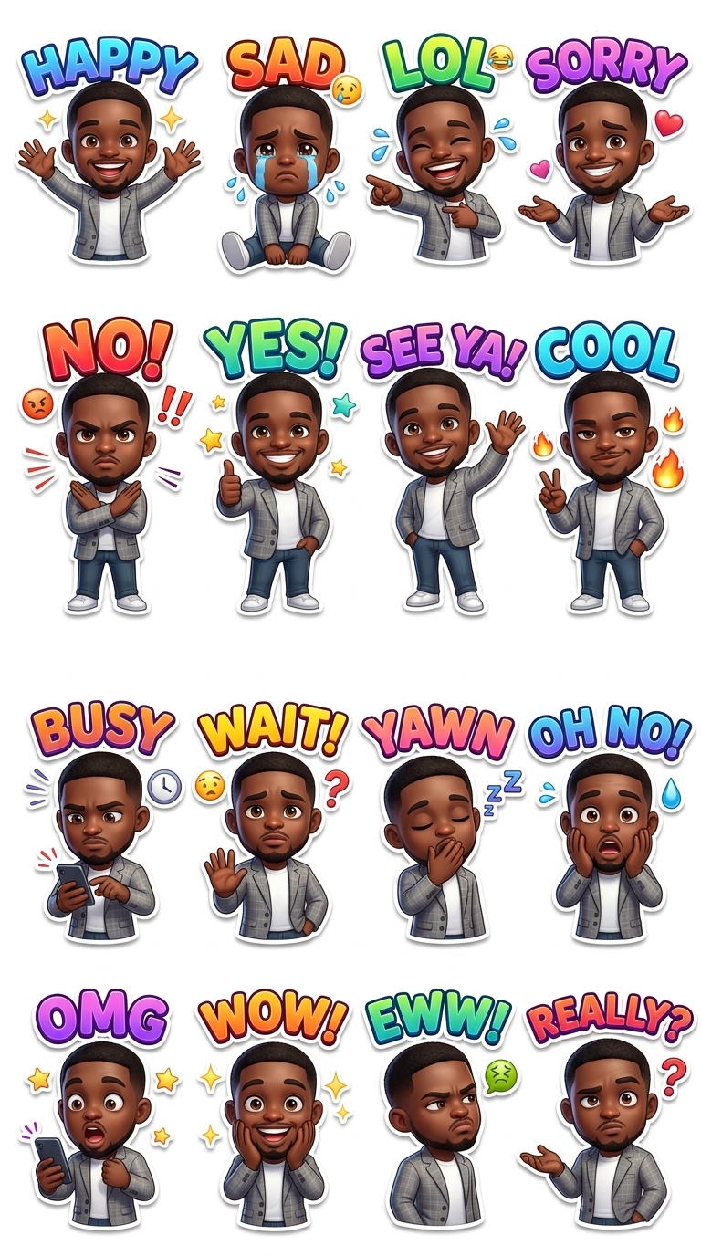 Cute Chibi 3D Sticker Pack Creator