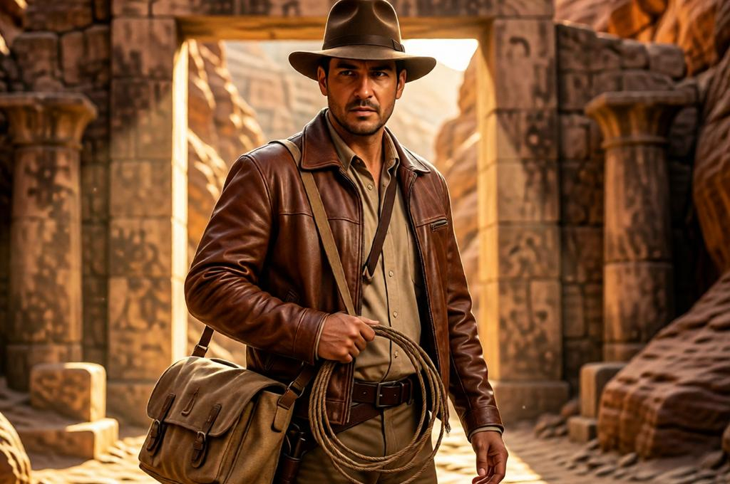 Indiana Jones Style Adventurer Portrait
