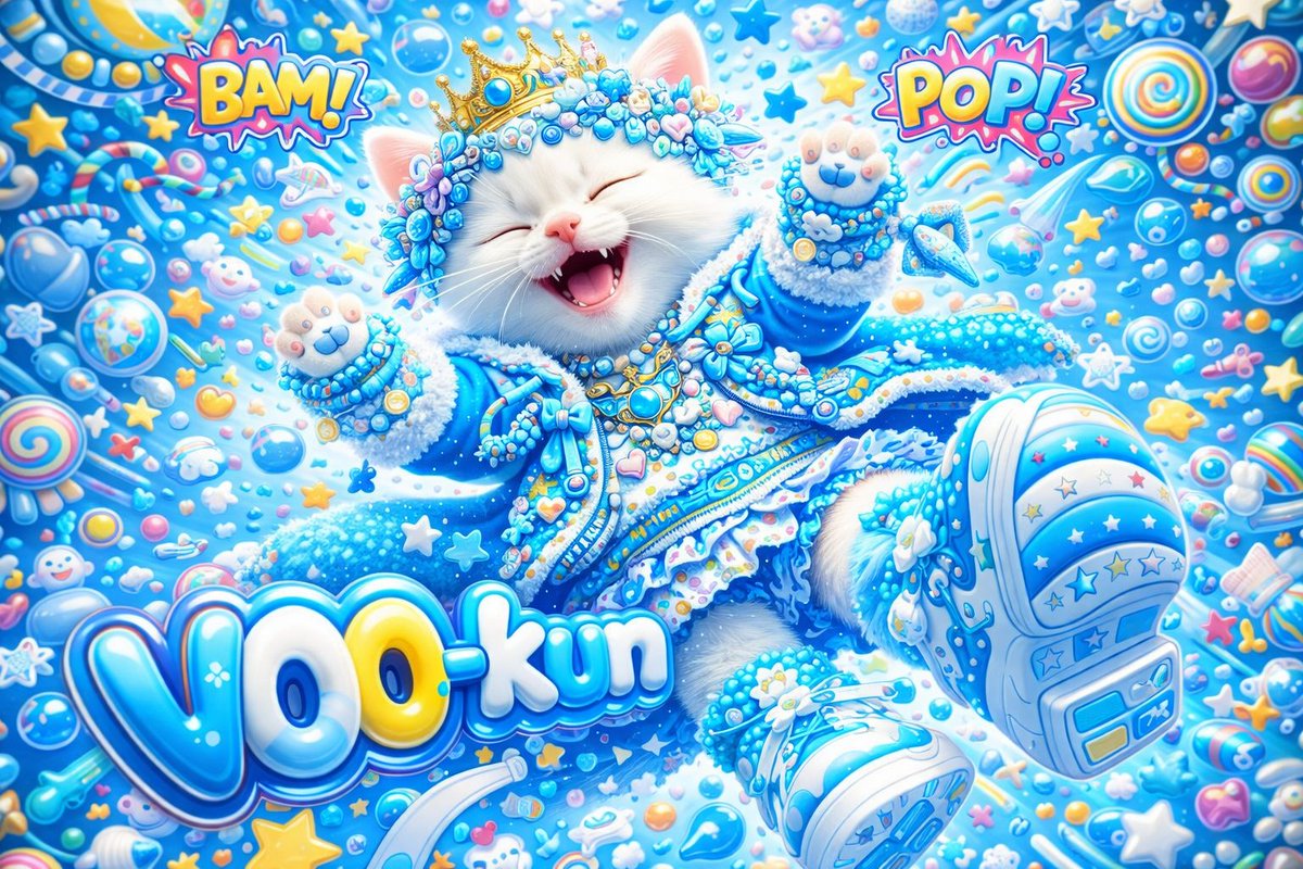 Kawaii Pop VOO-kun AI Illustration by Toshi