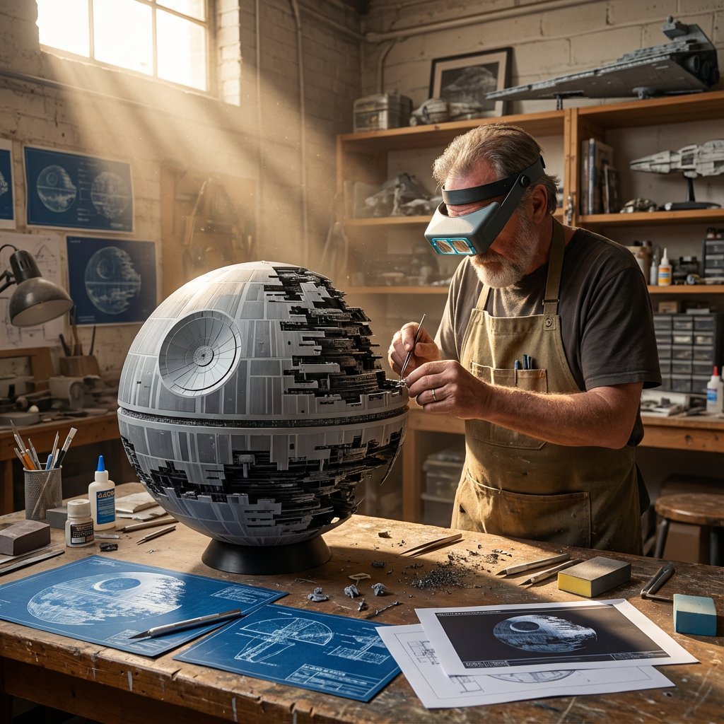 Powerful AI Prompt for Creating Cinematic Artisan Portraits with Architectural Models
