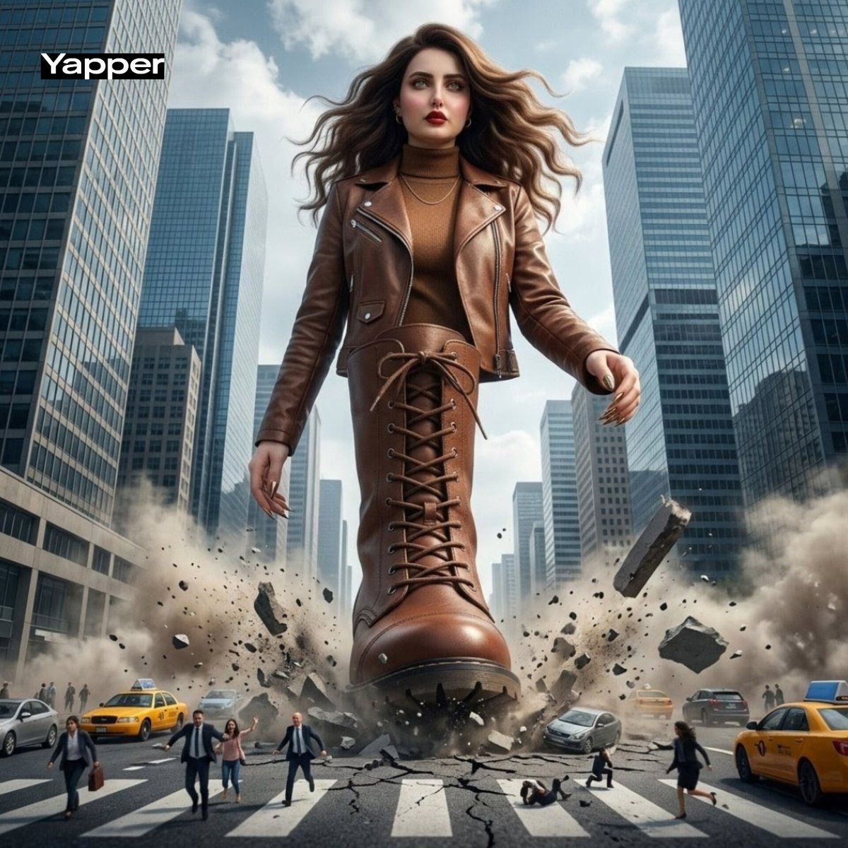 Rise Above the Metropolis: A Cathartic Giantess Encounter