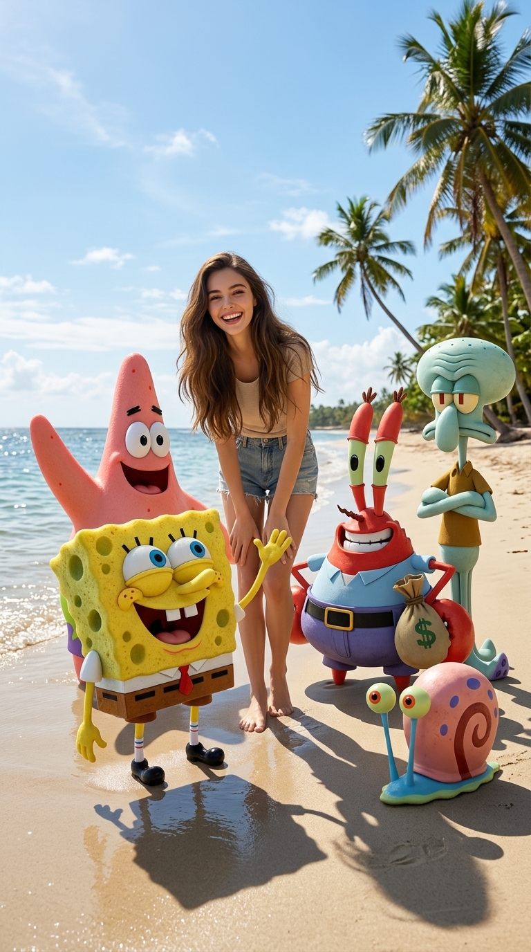 Ultra-Realistic Photo With SpongeBob & Friends Online