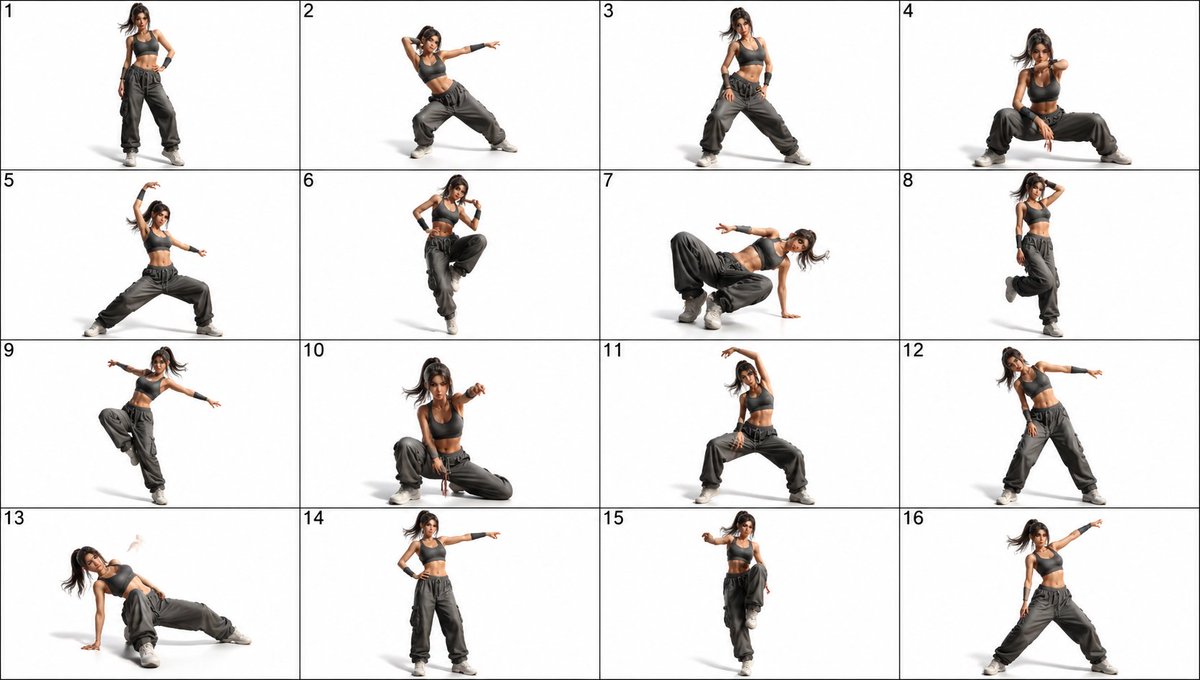Vital Motion: 16 Dynamic Dance Poses for Creative Expression