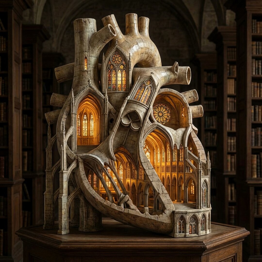 AI Prompt for Anatomy and Architecture Illustrations