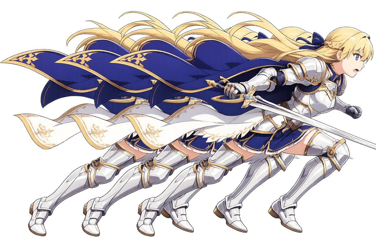 AI Prompt for Anime Fantasy Knight Overlapping Motion Trail Effect