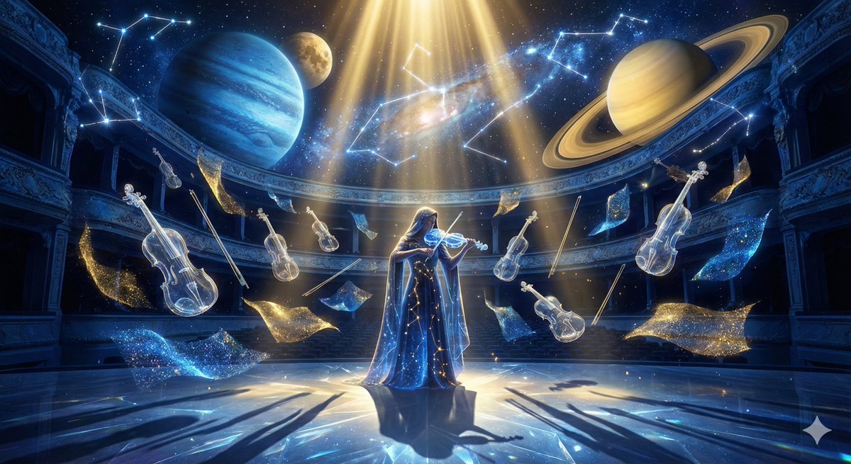 AI Prompt for Cosmic Opera Stage Fantasy Scene