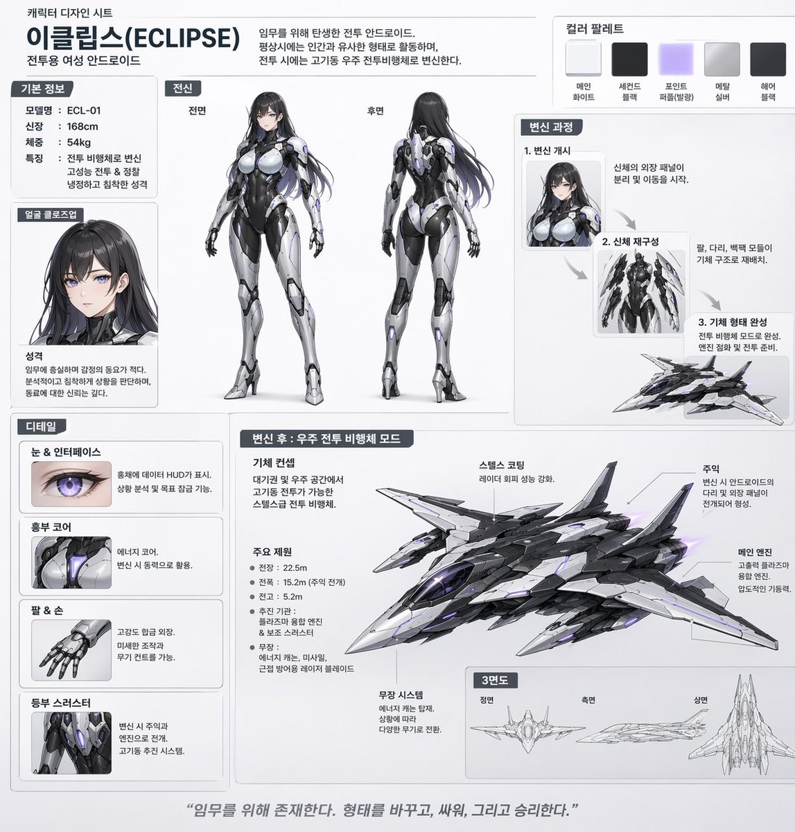 AI Prompt for Cyberpunk Mecha Girl Vehicle Transformation Design Concept Art
