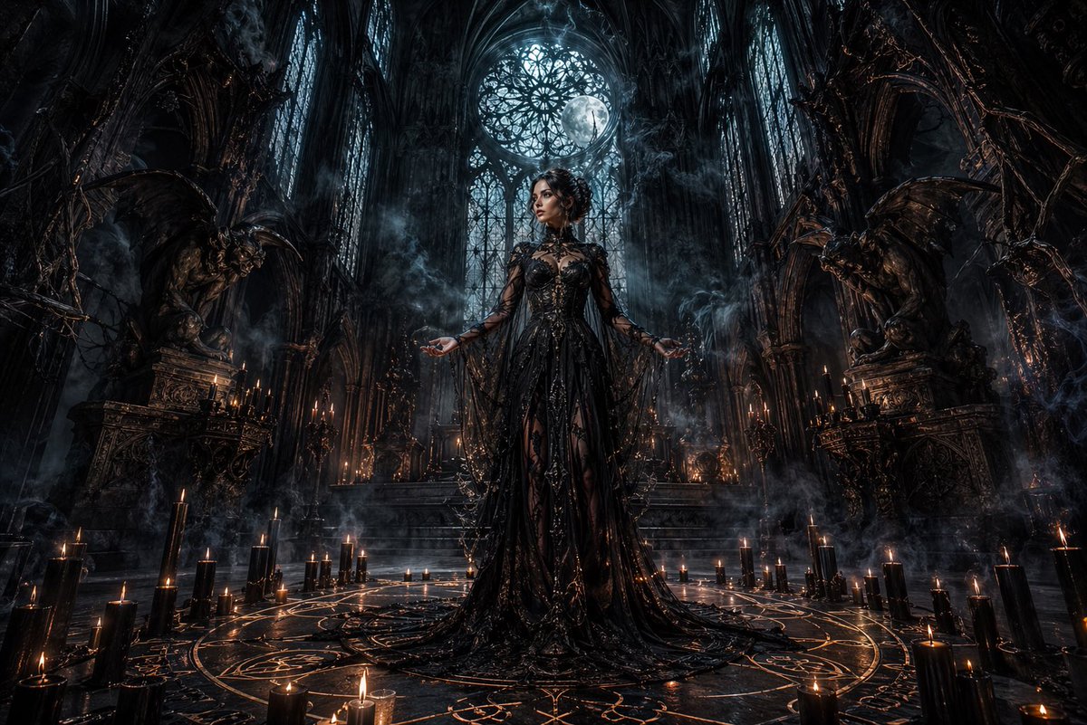 AI Prompt for Dark Fantasy Cathedral Concept Art