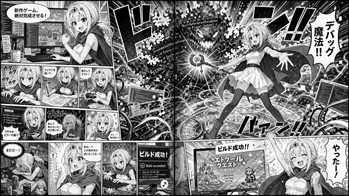 AI Prompt for Fantasy Character Game Development Comic