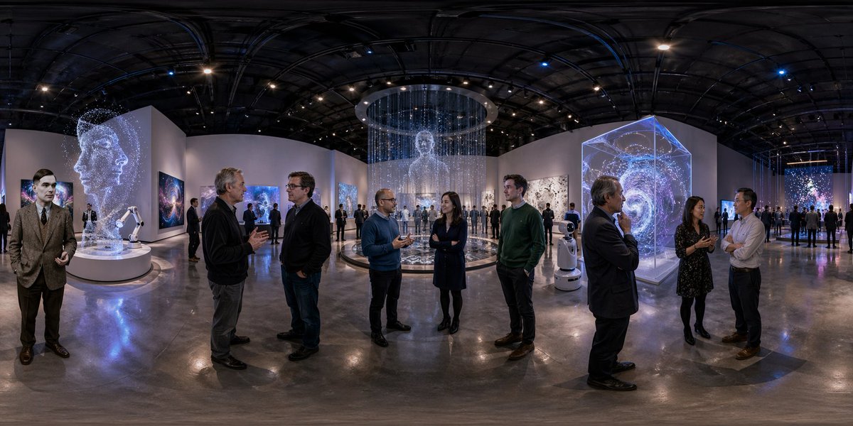 AI Prompt for Future AI Exhibition 360 Panorama