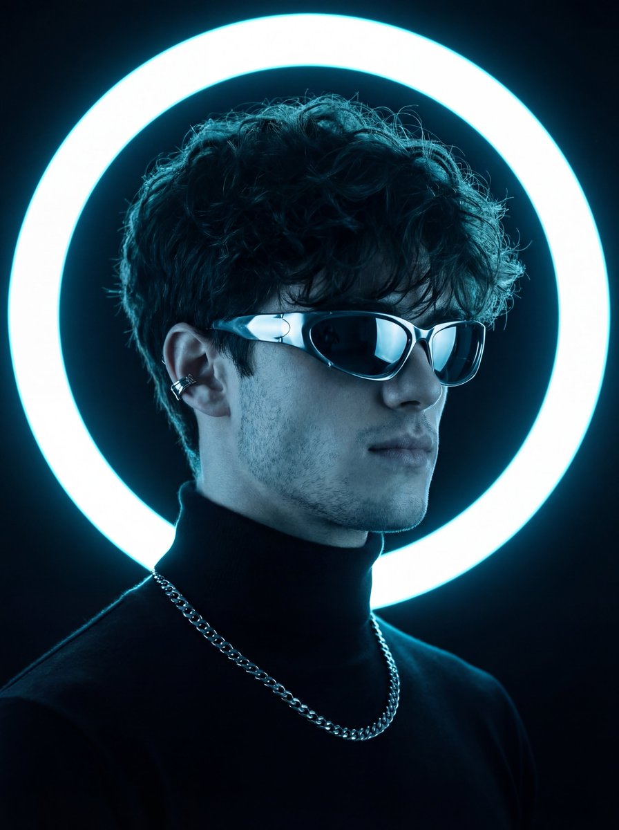 AI Prompt for Futuristic Neon Portrait - Cyberpunk Avatar