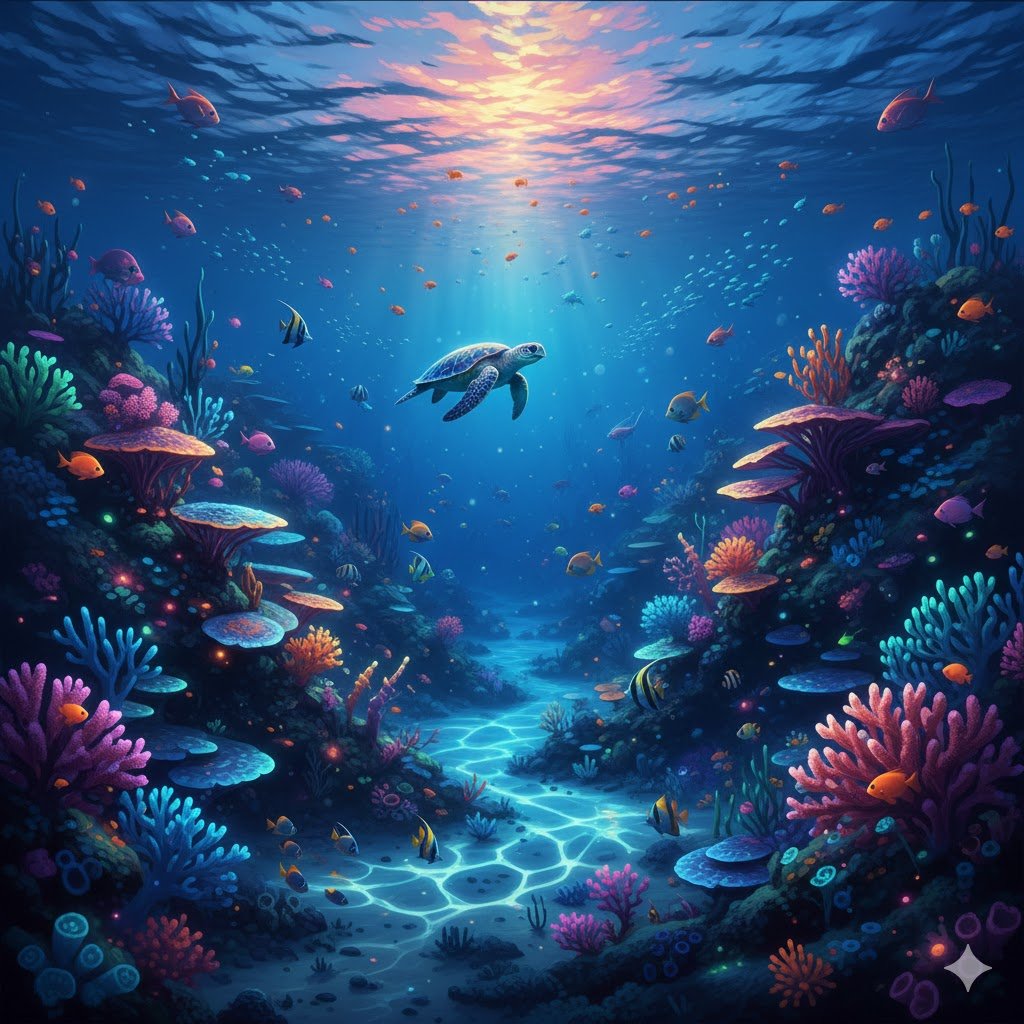AI Prompt for Futuristic Underwater Scene Concepts and Designs