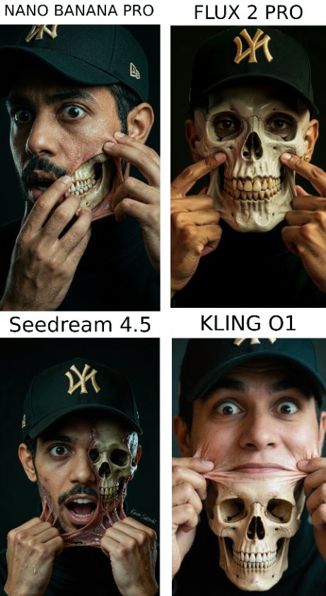 AI Prompt for Hyper-Realistic Surreal Horror Portrait with Skull Exposé