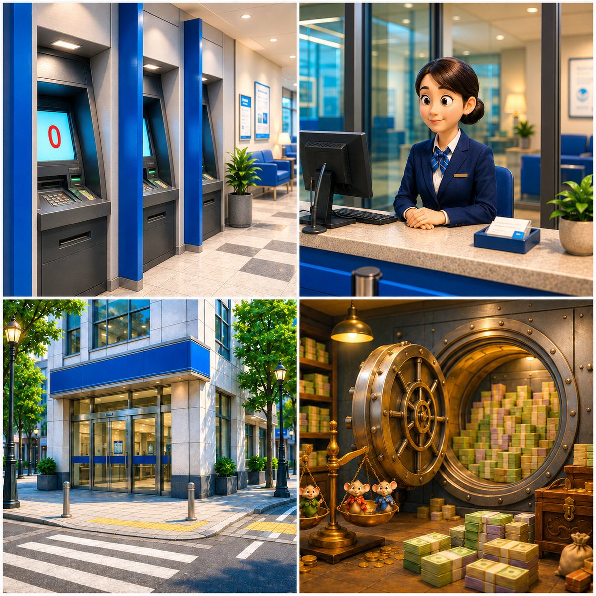 AI Prompt for Interactive 3D Bank Storyboard with Fantasy Twist