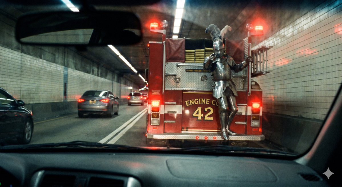 AI Prompt for Medieval Fantasy Tunnel Scene with Urban Twist
