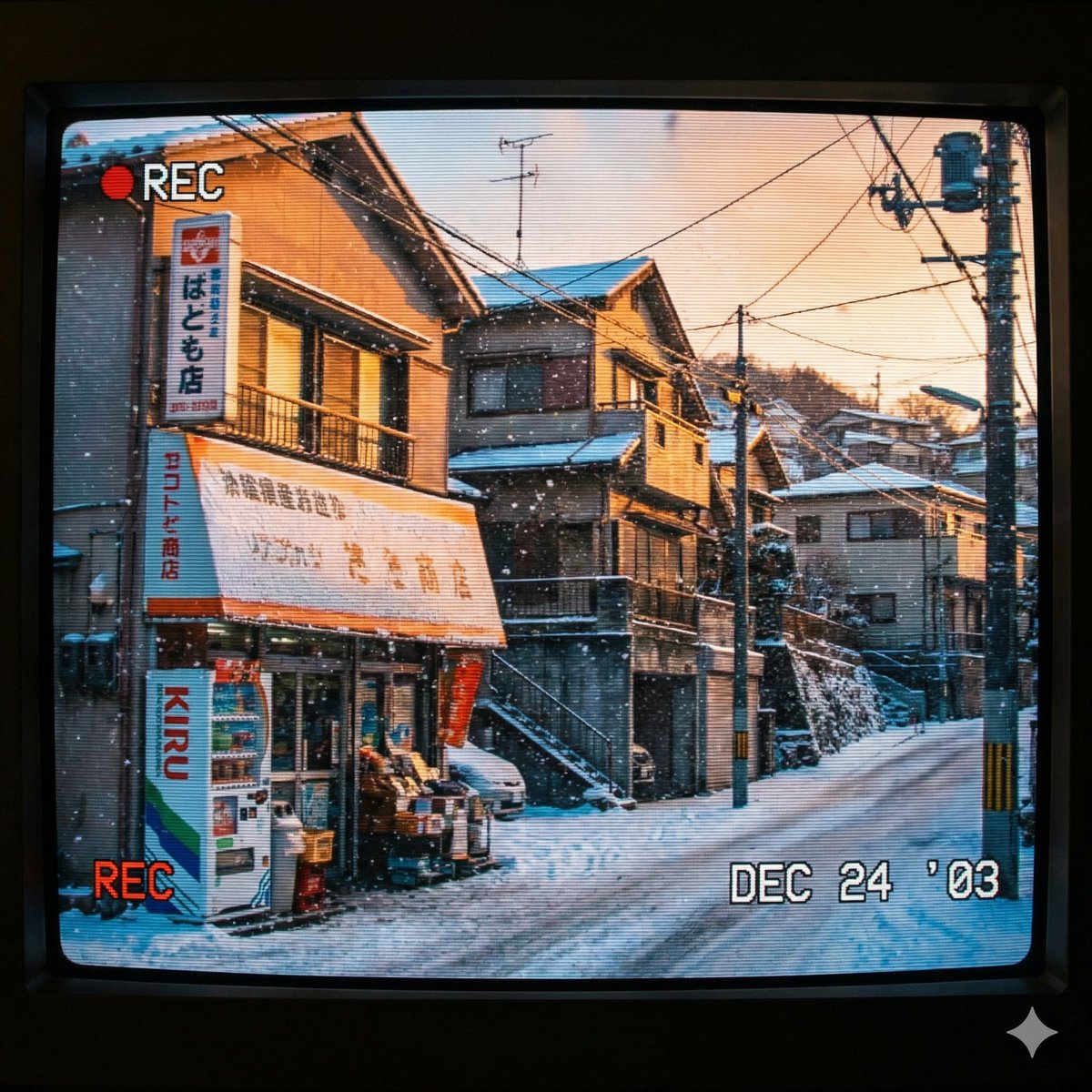 AI Prompt for Nostalgic 2000s Japanese Suburb Street Photography