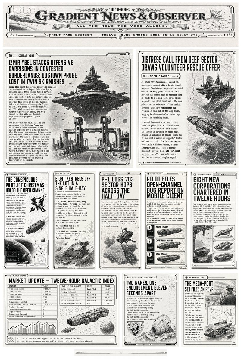 AI Prompt for Retro Sci-Fi Space Newspaper Art