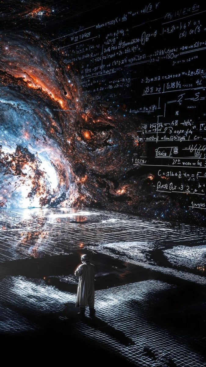AI Prompt for Sci-Fi Concept Art: Figure Against Cosmic Backdrop