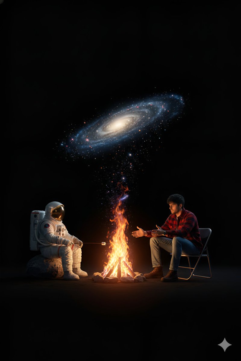AI Prompt for Surreal Cosmic Landscape with Human Figures