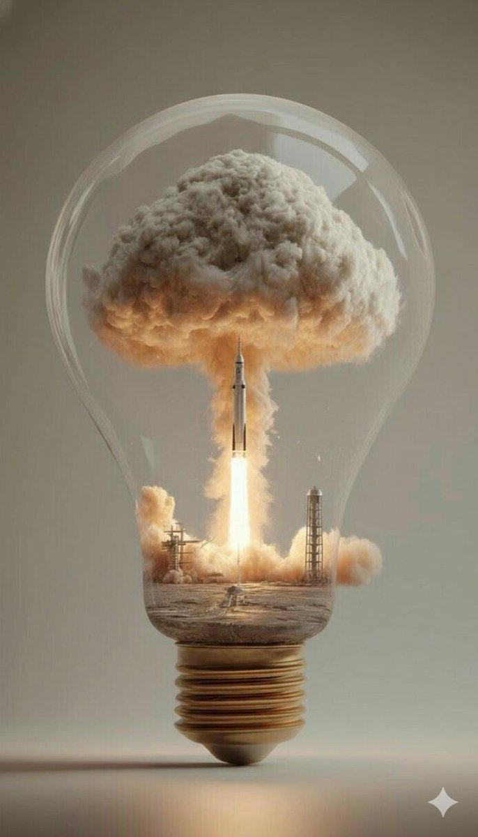 AI Prompt for Surreal Laser-Fueled Rocket Launch in a Glass Lightbulb