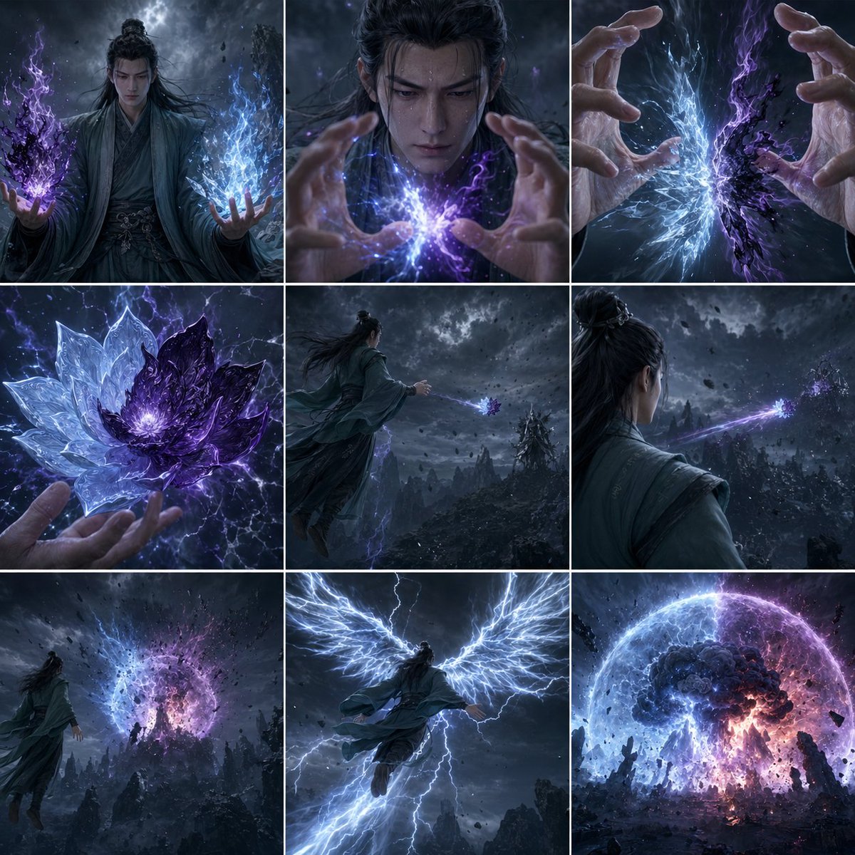 AI Storyboard Prompt for Epic Fantasy Illustration