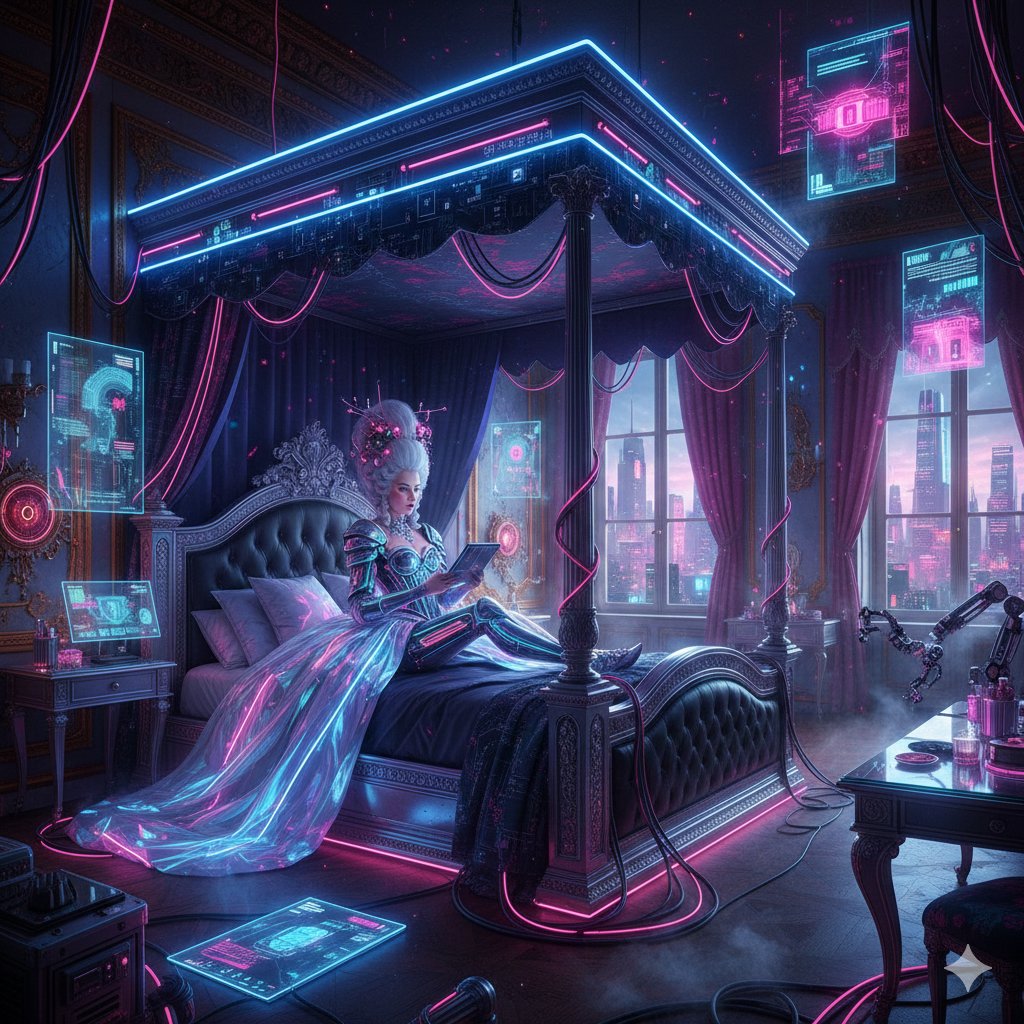 Generate Cyberpunk Home Interior AI Prompt
