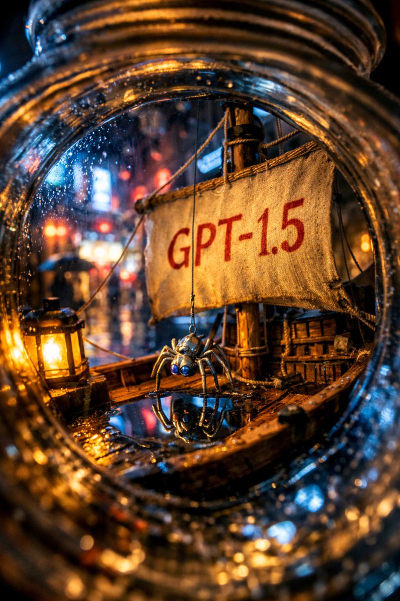 AI Prompt for Complex Sci-Fi Image Generation: Textured Surfaces, Microscopic Reflection, and Contrasting Light