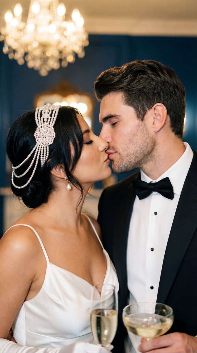 AI Prompt for 1920s Gatsby Era Photorealistic Couple Portrait