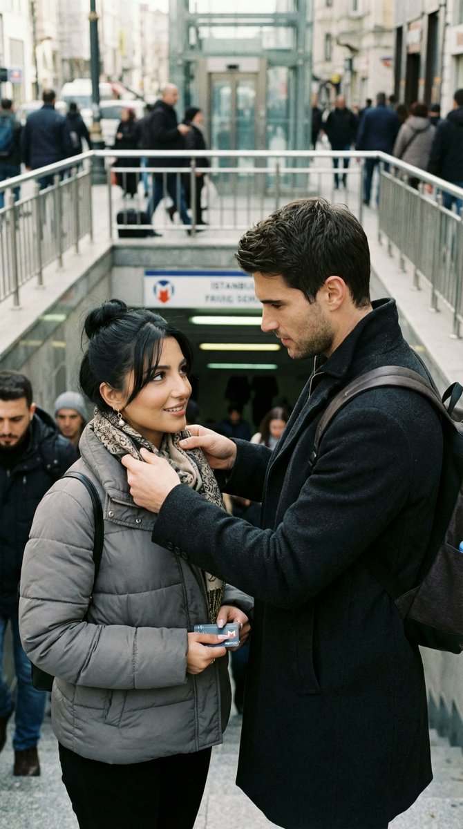 AI Prompt for Candid Couple Photography: Istanbul Metro Romance