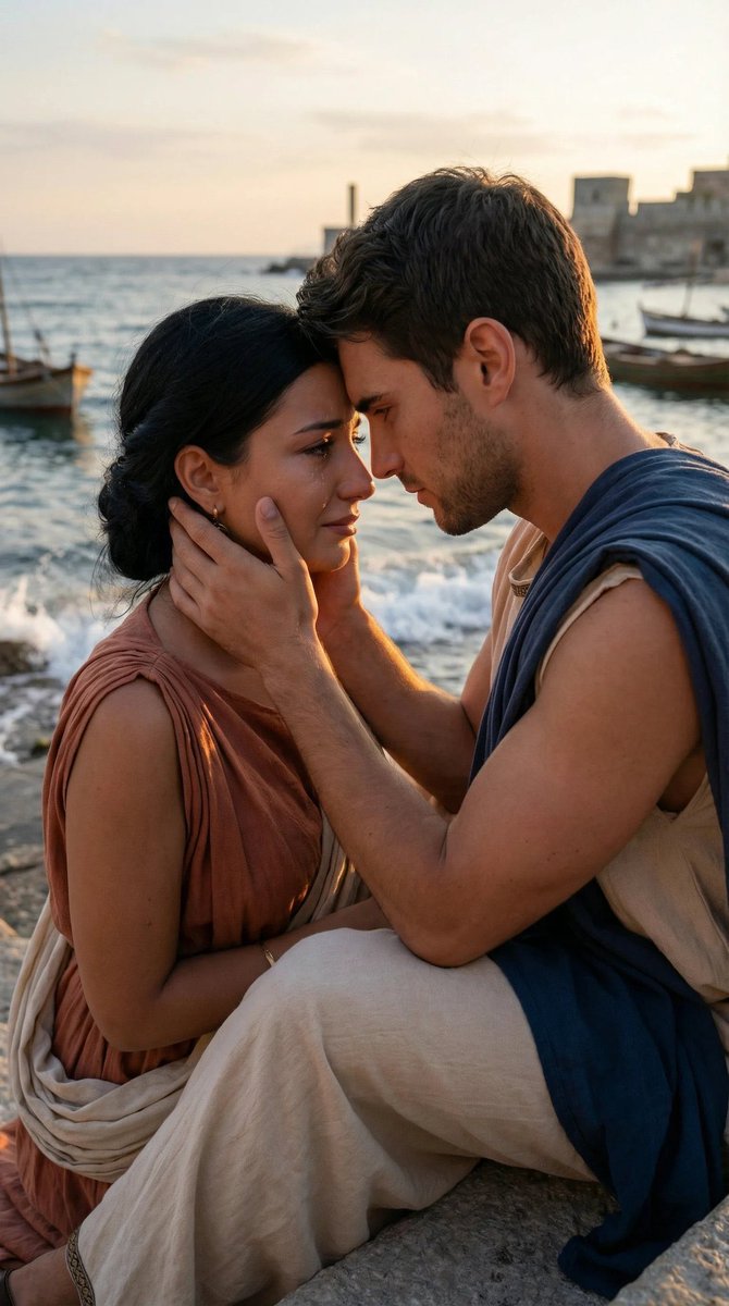 AI Prompt for Cinematic Byzantine Couple Portrait