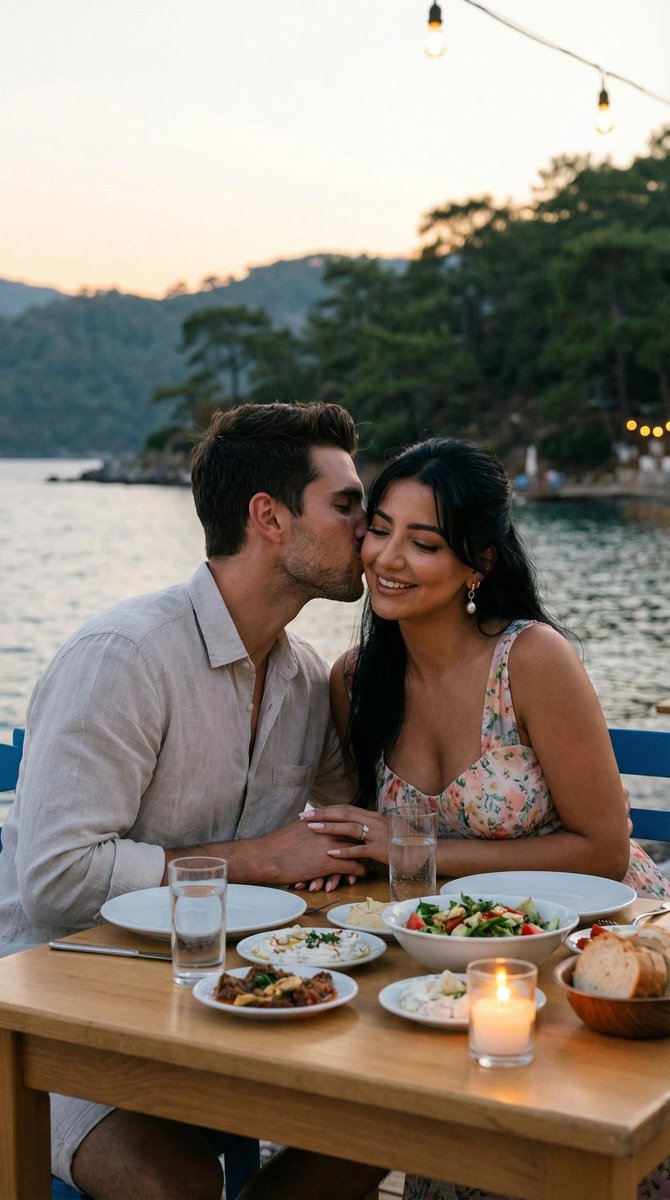 AI Prompt for Photorealistic Romantic Seaside Dinner Scene