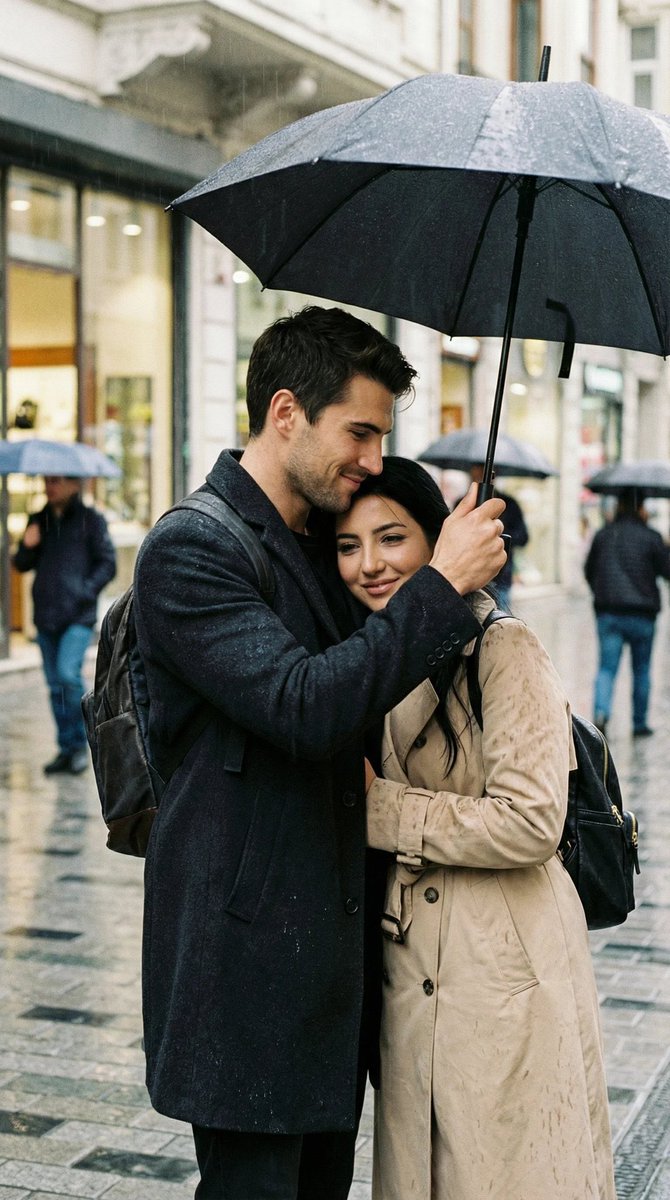 AI Prompt for Photorealistic Street Romance Images with Rainy Day Atmosphere