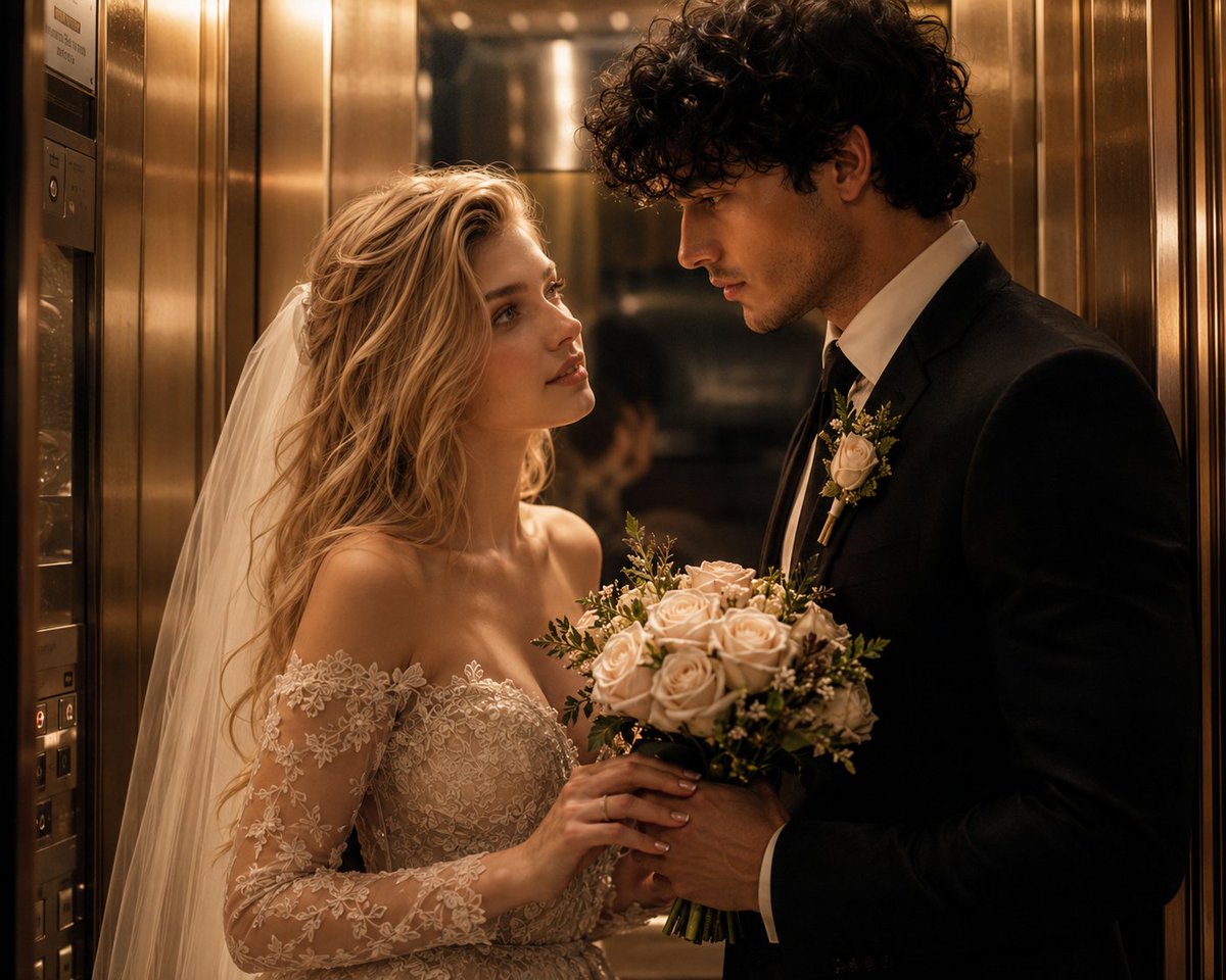 AI Prompt for Realistic Couple Elevator Photography