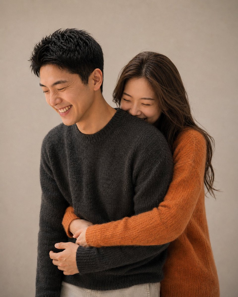 AI Prompt for Realistic Korean Couple Portrait Photography