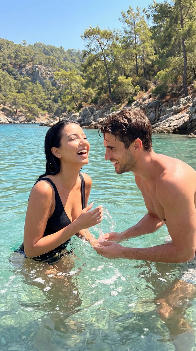 AI Prompt for Ultra-Photorealistic Romantic Water Splash Images