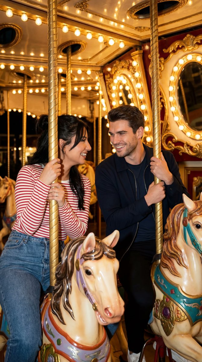 AI Prompt for Ultra-Realistic Romantic Carousel Scene