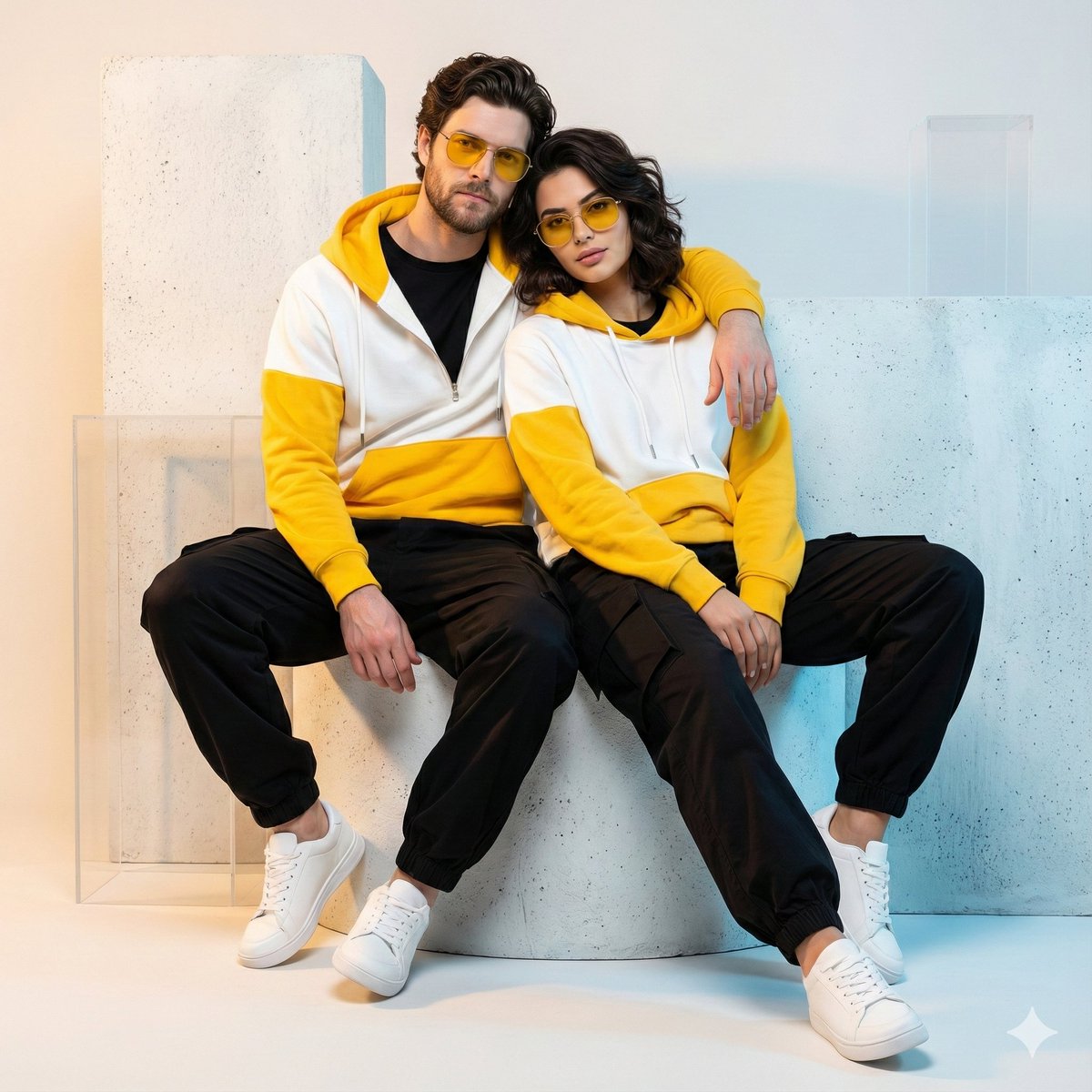 AI Prompt for Ultra-Realistic Streetwear Couple Portrait Gen