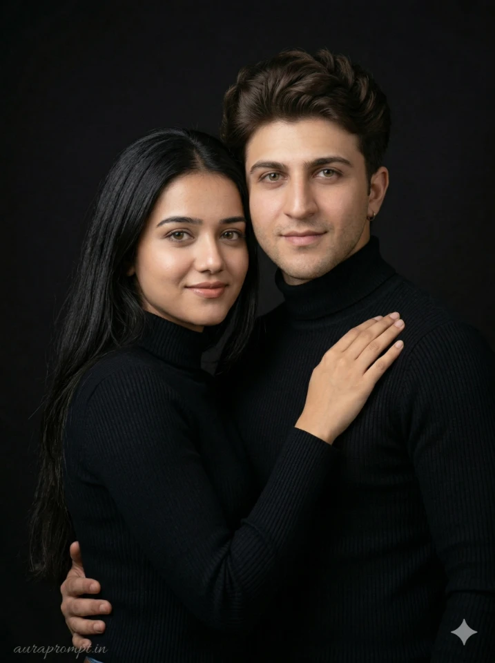 Hyper-Real Couple Portrait Recreation