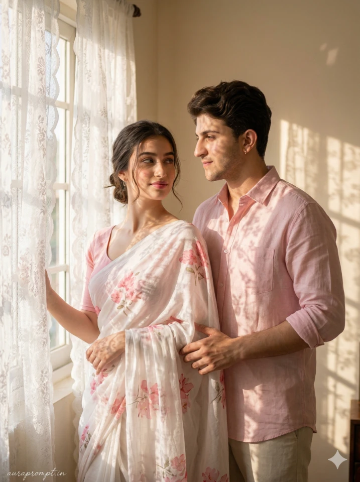 Ultra-Realistic Indian Couple Portrait
