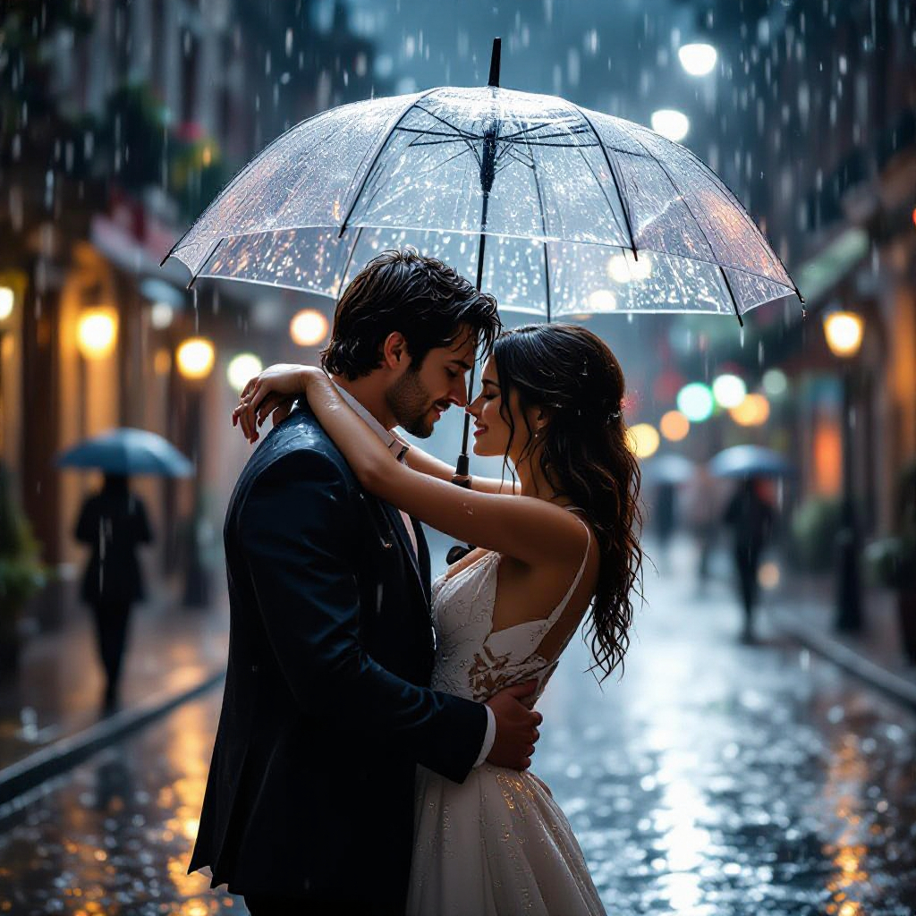 Ultra-Realistic Romantic Couple Sunset Photo