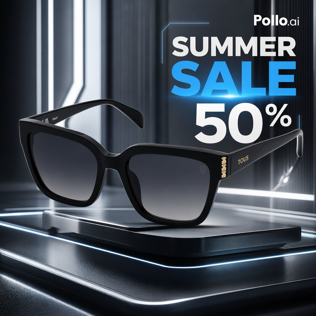 AI Prompt for Luxury Sunglasses Advertising Image