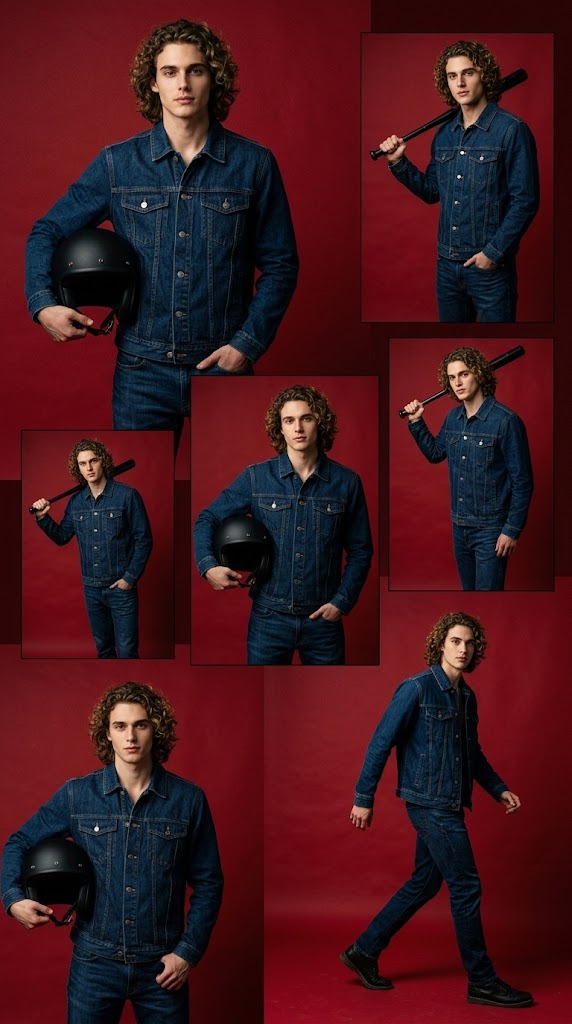 8K Cinematic Fashion Shoot: Denim Editorial Look
