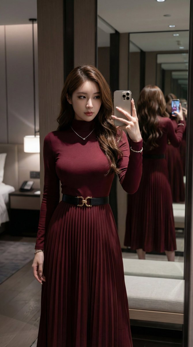 AI Portrait Prompt for Elegant and Luxurious Female Model in Modern Hotel Room