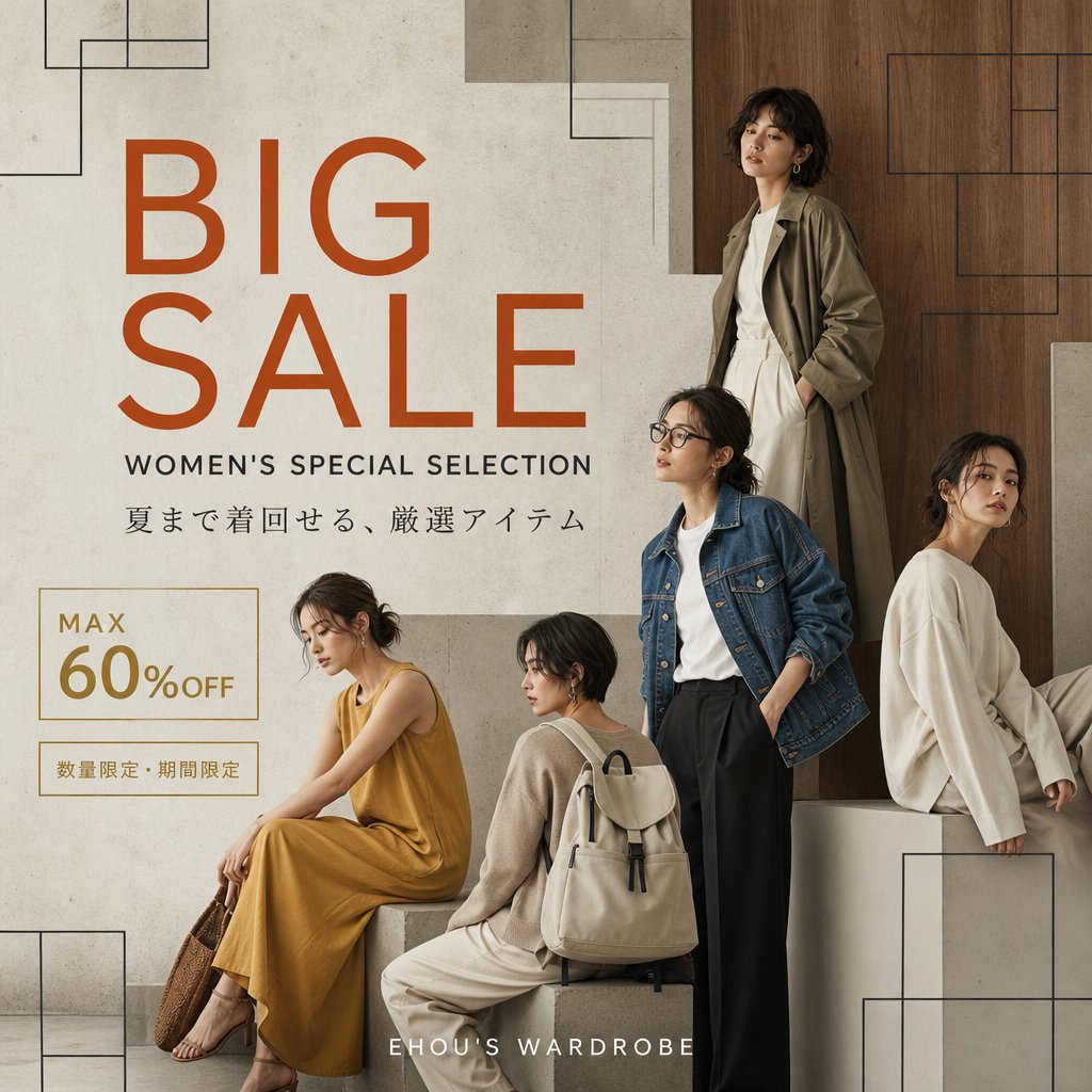 AI Product Design Prompt for Women's Fashion Sale Advertising
