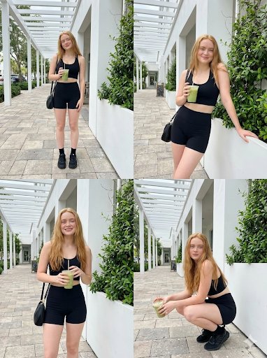 AI Prompt for 2x2 Lifestyle Fashion Collage