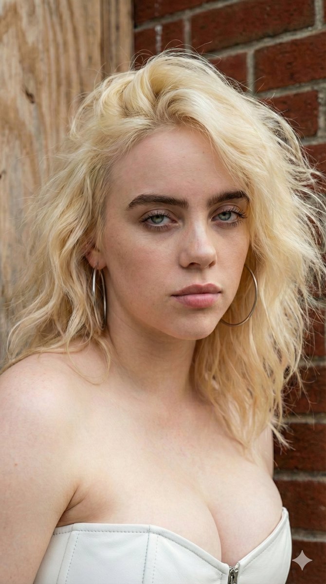 AI Prompt for 4K HD Fashion Photoshoot of Billie Eilish