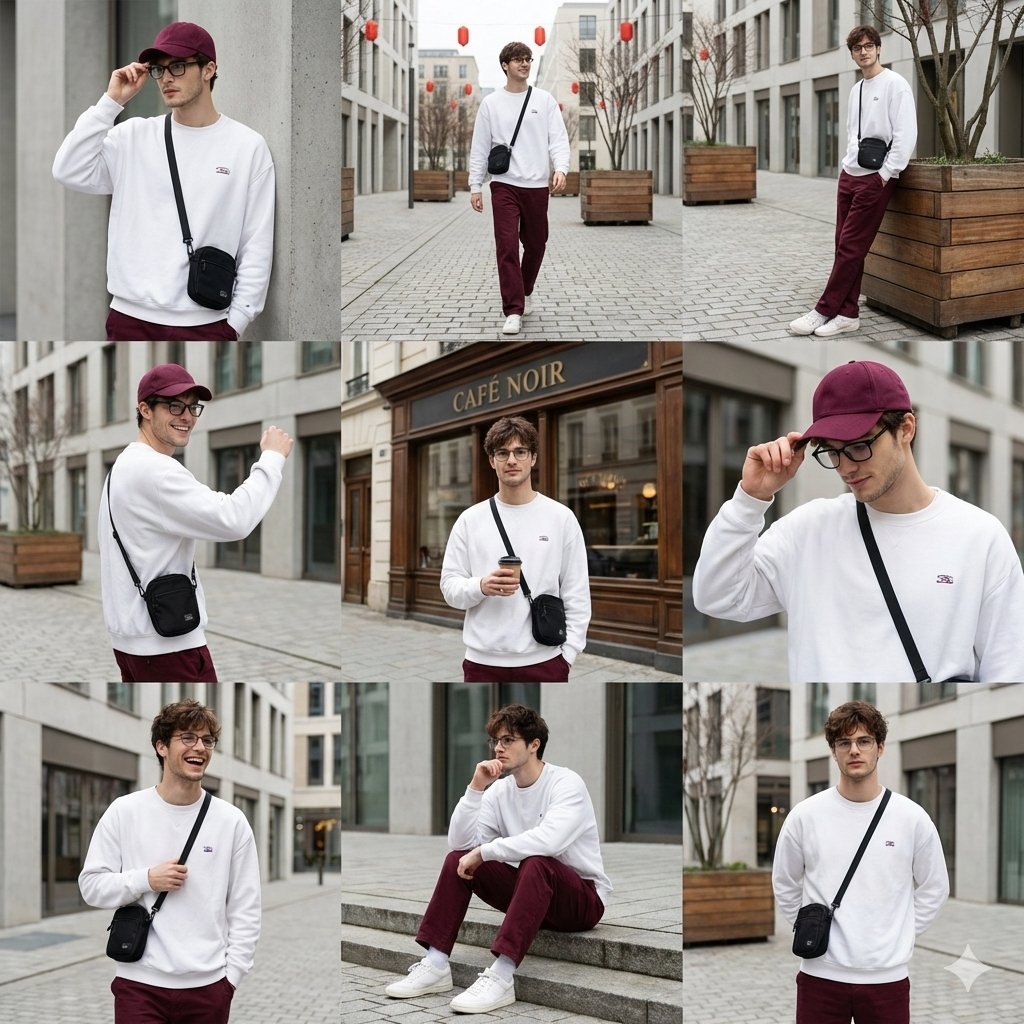 AI Prompt for 64K DSLR Urban Fashion Photo Collage