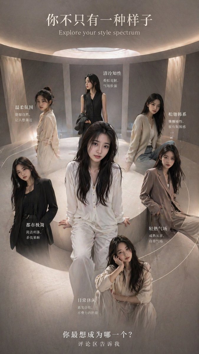 AI Prompt for 7-Style Fashion Editorial Poster Art
