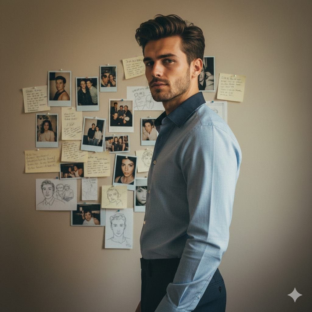 AI Prompt for 90s Editorial Fashion Portrait with Direct Flash Lighting