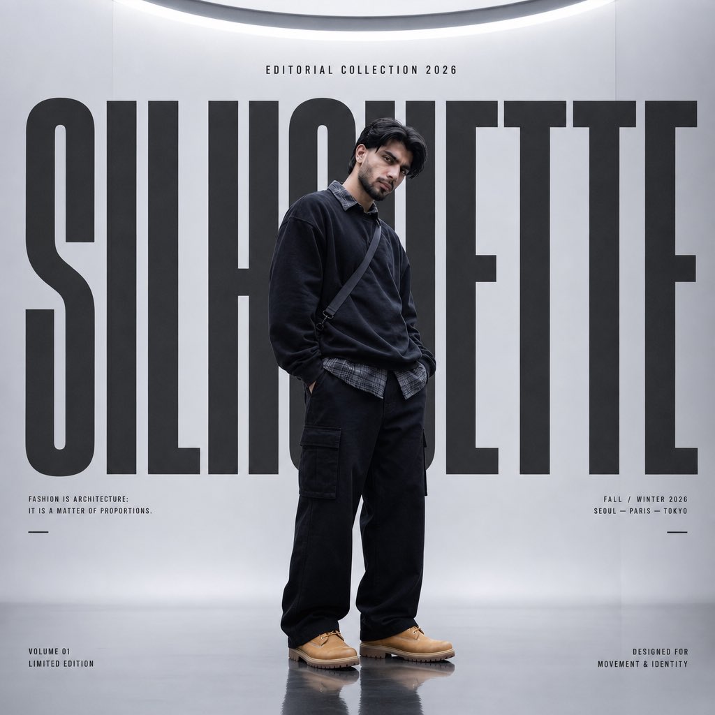 AI Prompt for a High-End Fashion Editorial Poster with Minimalist Luxury Streetwear